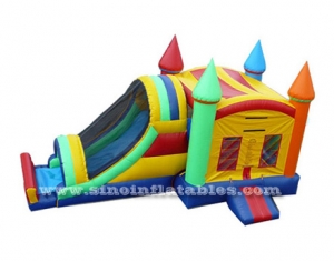 Rocket inflatable combo bouncy castle