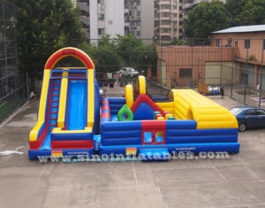 Outdoor kid giant inflatable amusement park