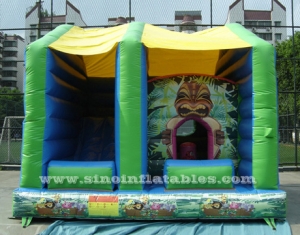 forest tortoise kids inflatable combo castle