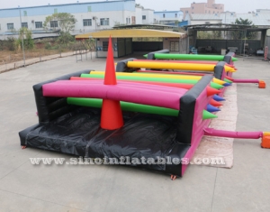 crazy tangled up adults inflatable obstacle course