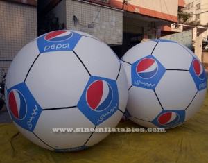 Giant floating inflatable helium football