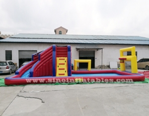 kids banzai inflatable pool slide