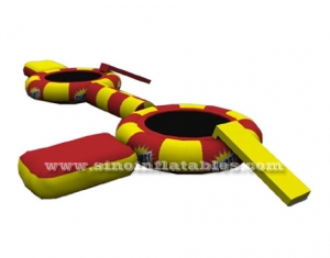 kids N adults twins inflatable water trampoline