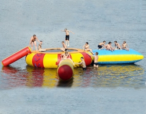 kids N adults inflatable water trampoline