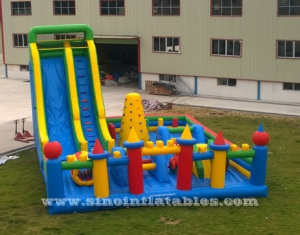 kids big inflatable toddler playground with big slide