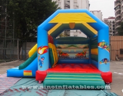 kids inflatable combo bouncy castle with slide