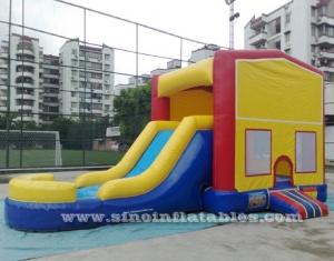 Inflatable combo game with slide N pool