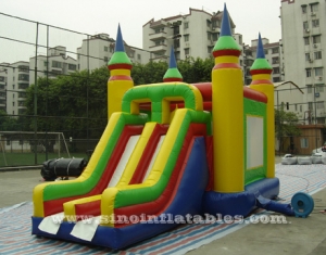 dream castle kids inflatable bouncy castle with slide