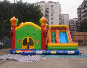 kids big inflatable combo bounce house