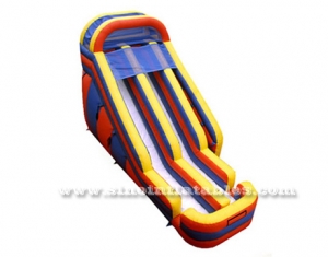 double lane front load kids inflatable slide