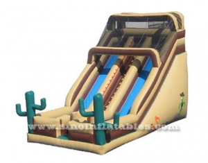 tropical desert giant inflatable slide