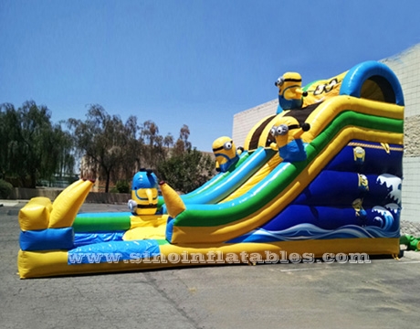 big banana kids minion inflatable water slide