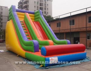 19' high rainbow kids inflatable slide