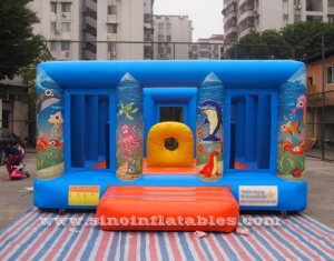 kids party sea world inflatable jumping castle