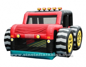 Big wheel SUV inflatable car bouncy castle