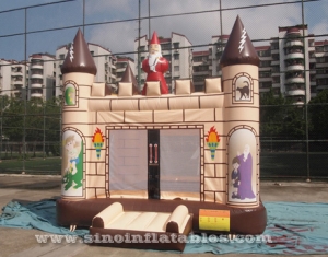 outdoor kids party Edinburgh inflatable bouncy castle