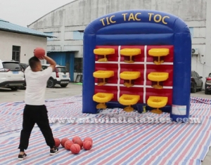 9 basketballs inflatable TIC TAC TOE game