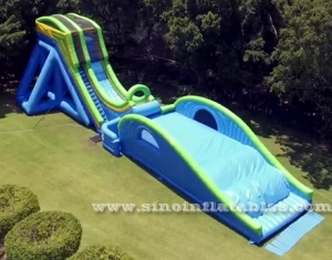 adults giant inflatable dropkick water slide