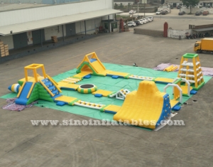 giant inflatable floating water park for adults