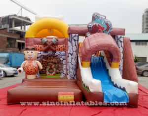 kids dinosaur park inflatable bouncy castle