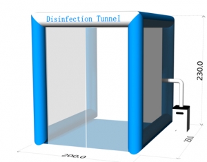 portable inflatable disinfection tunnel tent