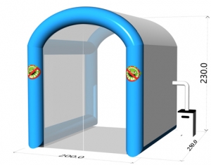 portable inflatable disinfection tunnel tent