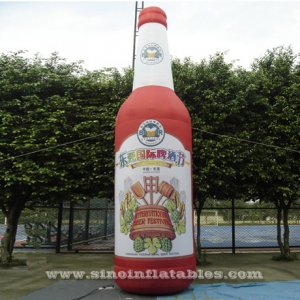 high orange inflatable advertising beer bottle