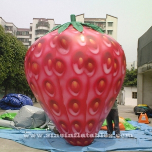 3 meters high inflatable advertising strawberry