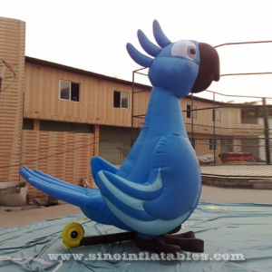 custom shape large inflatable advertising parrot