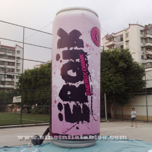 6 mts high giant inflatable energy drink can