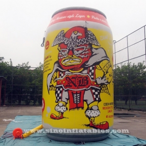 mexical style lager NB giant inflatable beer can