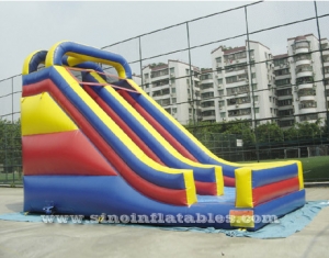 high single lane kids inflatable dry slide