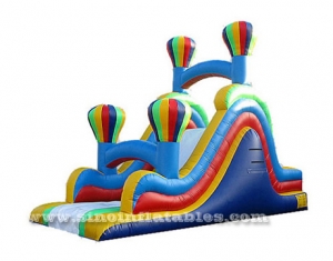 rainbow balloon kids inflatable slide