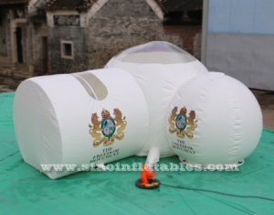 white dome clear top inflatable camping bubble tent