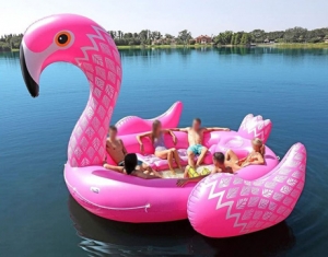 giant inflatable flamingo float