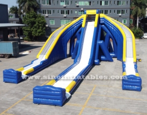 10m high adults giant inflatable triple water slide