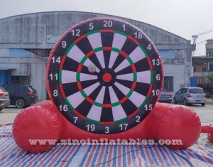 double side velcro inflatable soccer dart board