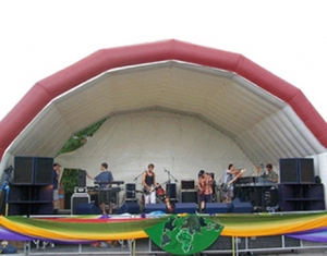 big party inflatable music stage tent with custom logo