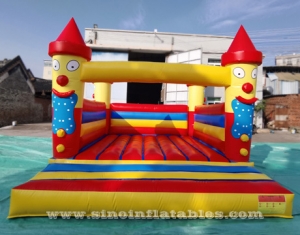 indoor kids clown inflatable bouncer