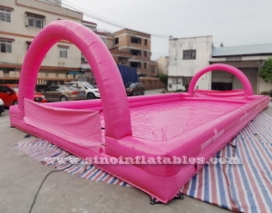big inflatable soap football field