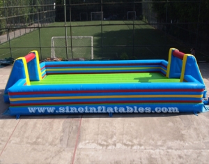 big kids inflatable soap soccer field