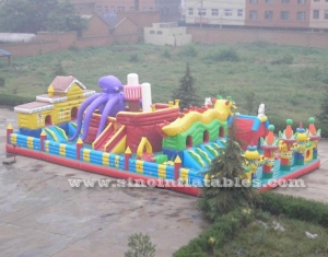 kids giant octopus inflatable amusement park
