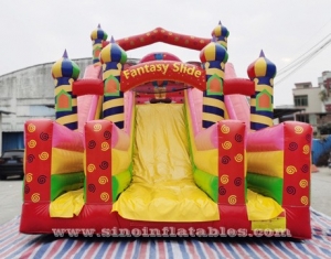 kids commercial big inflatable clown fantasy slide